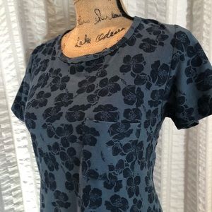 Lularoe XS Hibiscus blue Carly dress